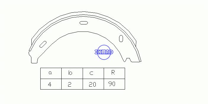 MERCEDES BENZ V-CLASS VITO Box Bus Tambor sapatas de freio OEM: 0024204720 FSB536 GS8688, OK-BS329